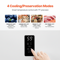 VEVOR Convertible Freezer/Refrig