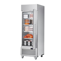 27" Commercial Freezer Reach in Upright Freezer Single Door 4 Shelves Solid Door