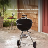 Outdoor Household Kettle BBQ Grill Charcoal BBQ Grill round Apple Grill