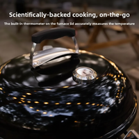 Outdoor Household Kettle BBQ Grill Charcoal BBQ Grill round Apple Grill
