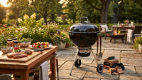 Outdoor Household Kettle BBQ Grill Charcoal BBQ Grill round Apple Grill — Lifestyle